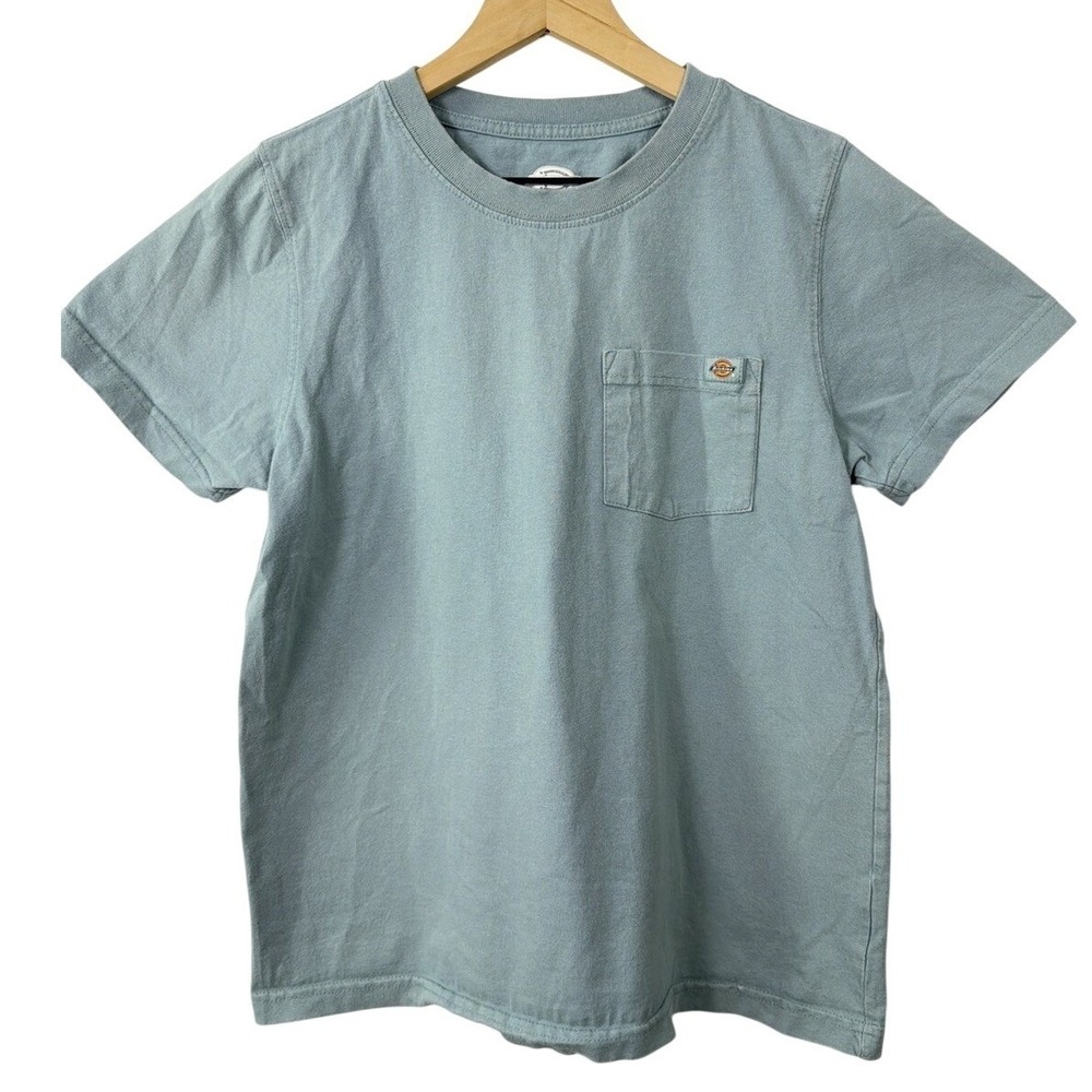 Dickies Pocket T Shirt Teal Blue Workwear Cotton Short Sleeve Mens M